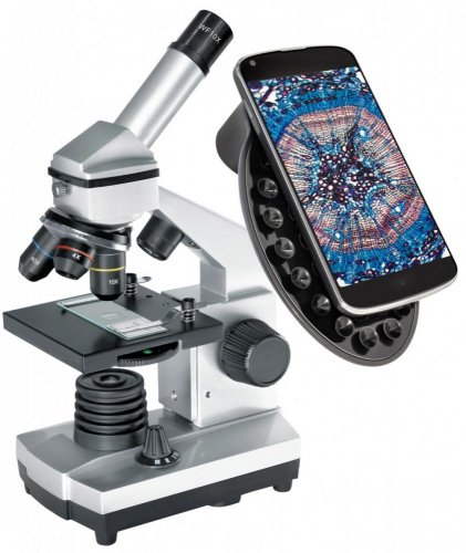 Mikroskop Bresser Junior 40-1024x s adaptérom na mobil Playlab.sk
