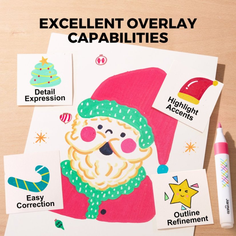 Smyvatelné Fixy Vivid Layered Colors 12 ks