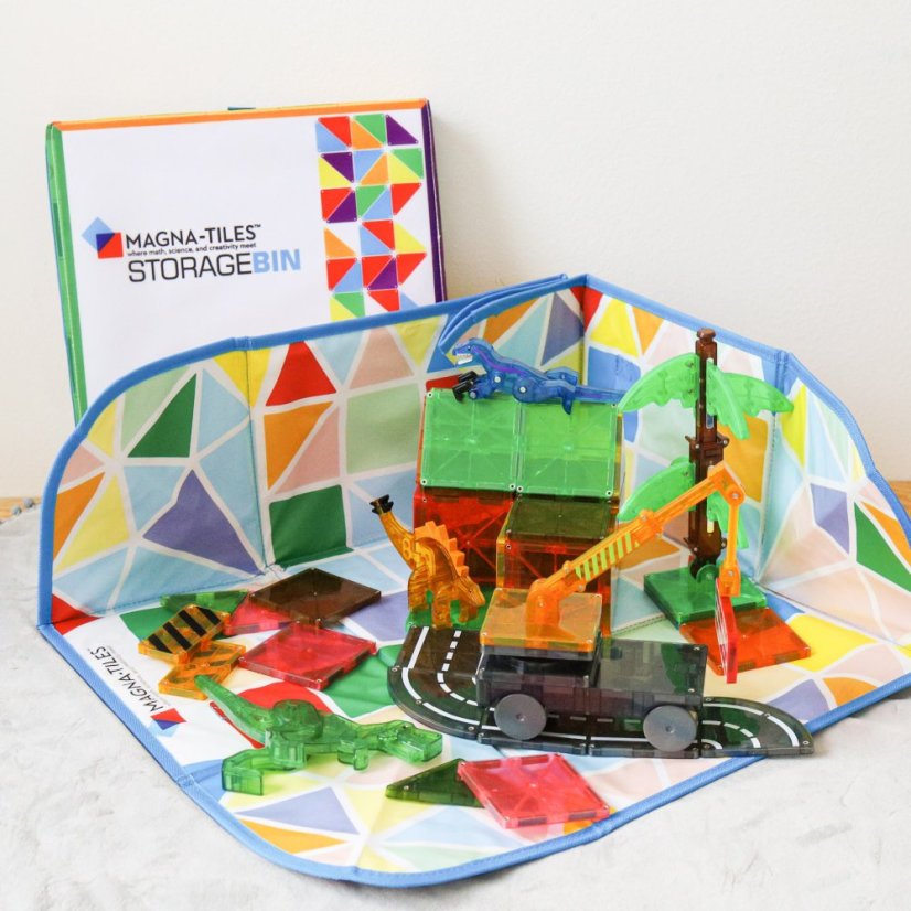 Úložný box a podložka Magna Tiles