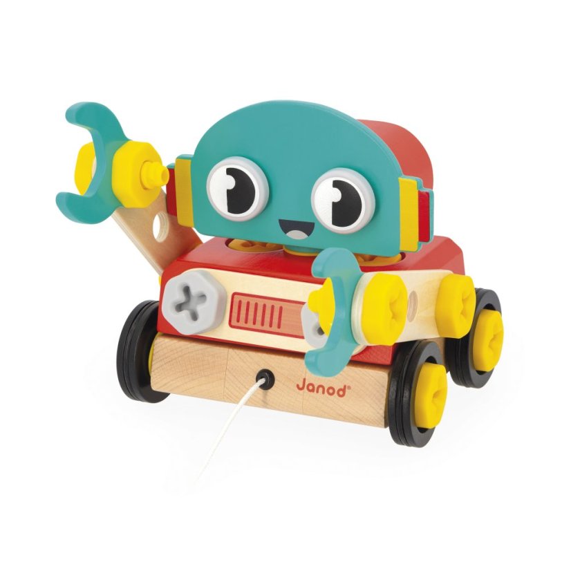 Janod BricoKids Drevený  Robot DIY