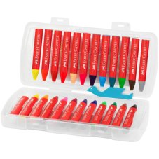 Voskovky Faber-Castell Jumbo – 24 farieb v plastovej krabičke