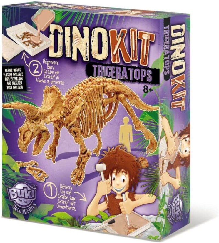 Kostra dinosaura - vykopávky dinosaurů Triceratops