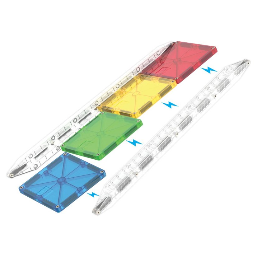 Magnetická stavebnice Magna Tiles Rail Racers Deluxe 90 dílů