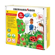 Prstové farby pre deti - 4  základné farby
