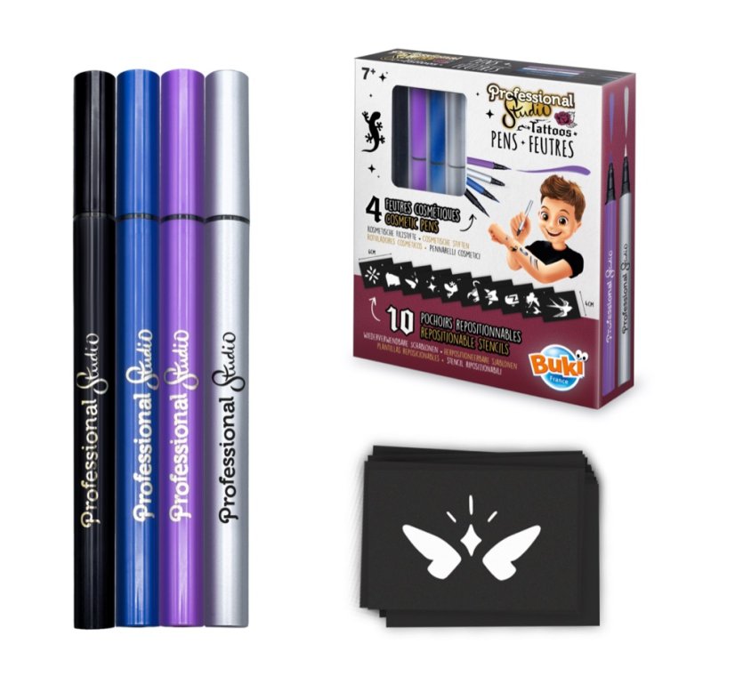 Kreativní sada pro děti - Tetovací pera - SILVER