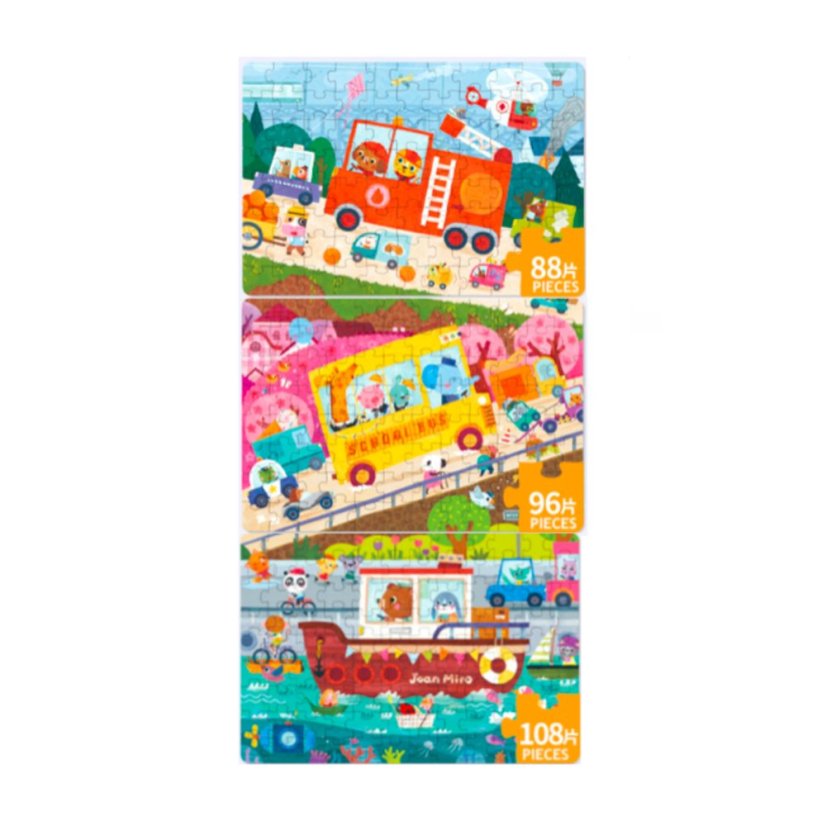 Puzzle Beep! Na cestě 3v1