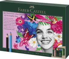 Pastelky Faber-Castell Polychromos a Pitt Matt – set 40 ks