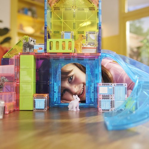 Magnetická stavebnice Magna Tiles Pet Playhouse 50 dílů