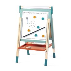 Janod Dřevěná magnetická tabule oboustranná polohovatelná mentolová