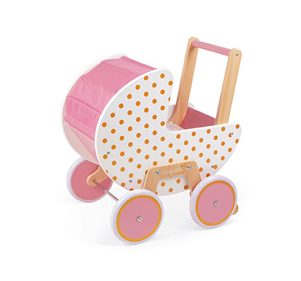 Drevený kočík pre bábiky Candy Chic Janod