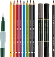 Akvarelové pastelky Faber-Castell A. Dürer – sada 12 ks pro mokré techniky