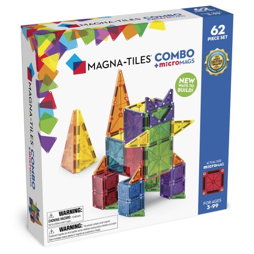 Magnetická stavebnica Magna Tiles Combo 62 dielov