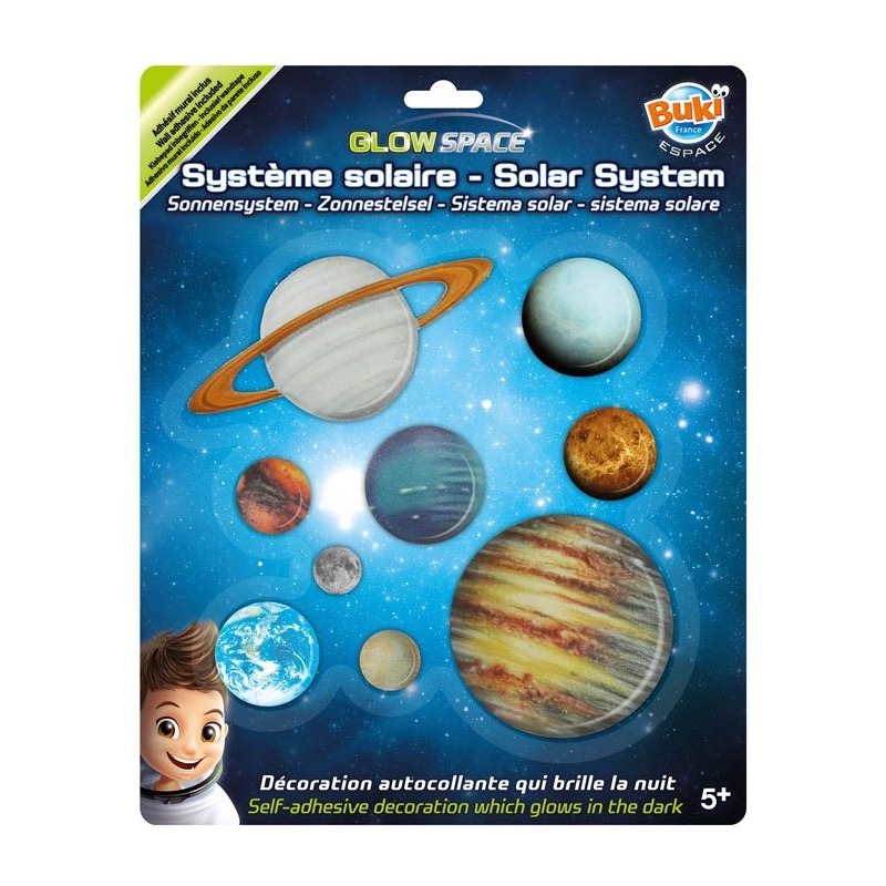 Slnecna sustava svietiace nalepky