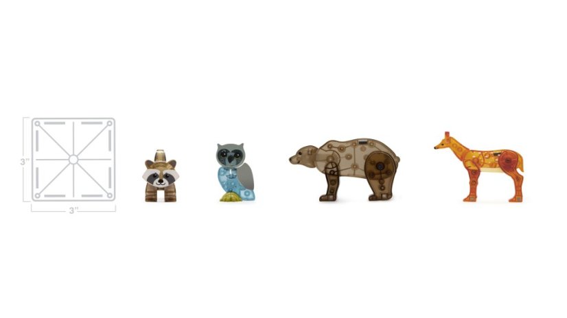 Magnetická stavebnice Magna Tiles Forest Animals 25 dílů