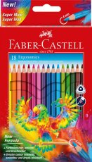 Tříhranné pastelky Faber-Castell TRIA extra silné - 18 barev