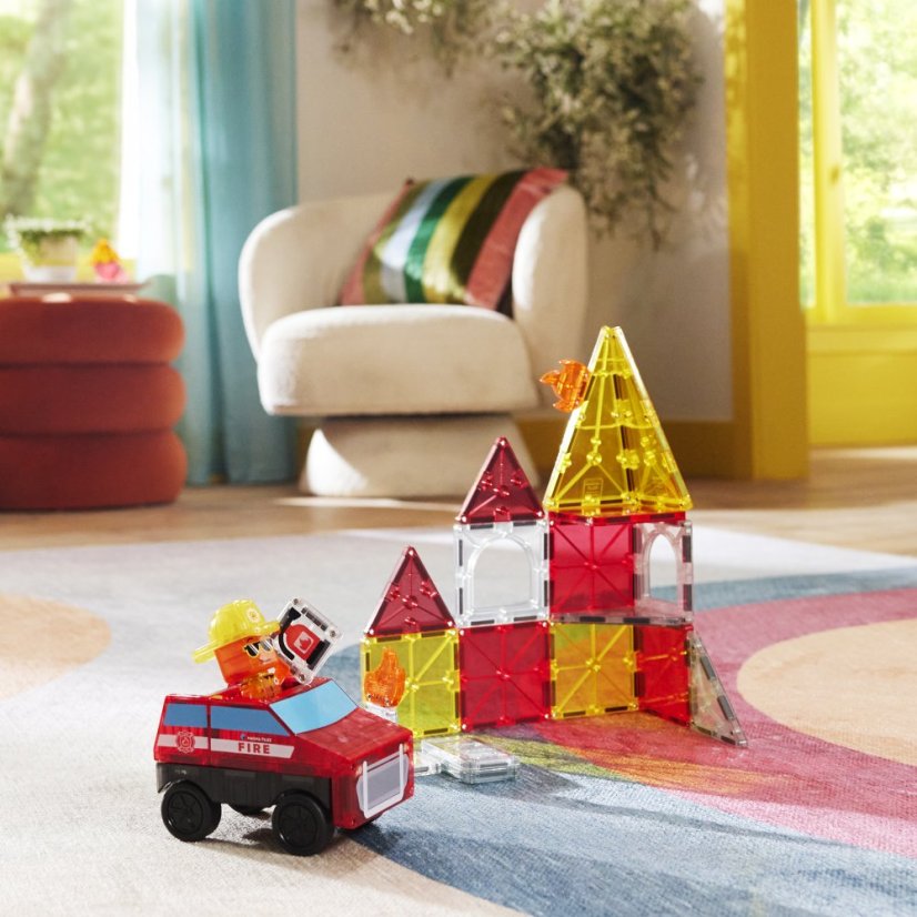 Magnetická stavebnice Magna Tiles Fire Rescue 27 dílů