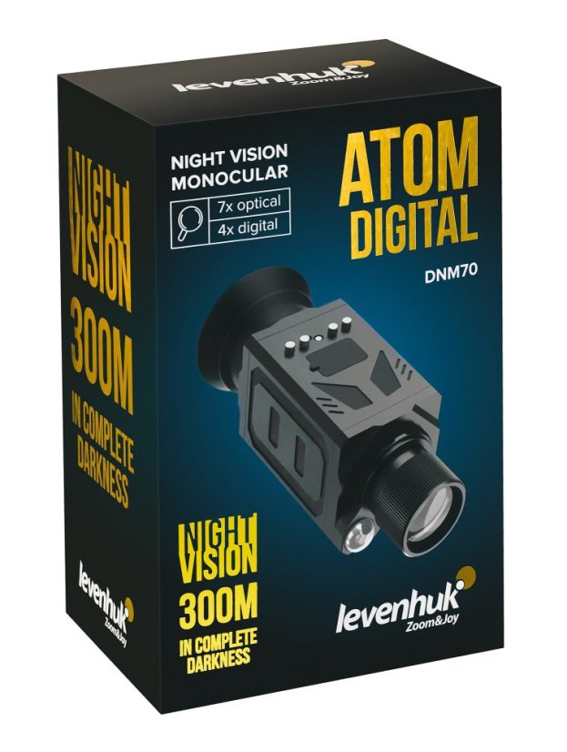 Monokulární dalekohled s nočním viděním Levenhuk Atom Digital DNM70