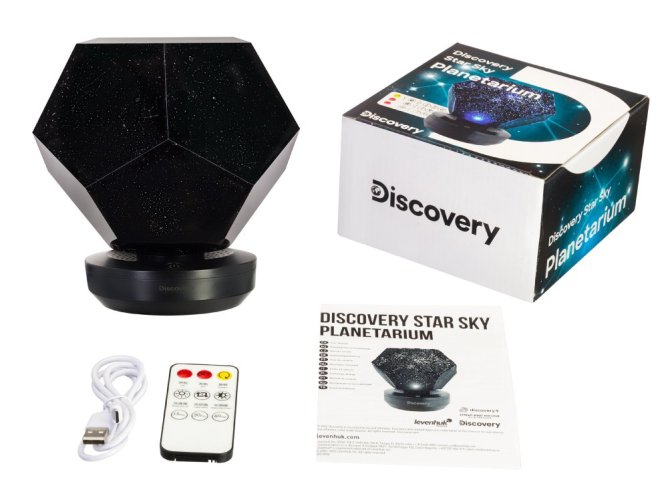 Projektor nočnej oblohy Discovery Star Sky P7 - obsah balenia