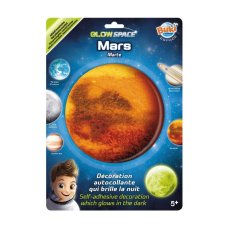 Nalepka Mars svietielkuje v tme