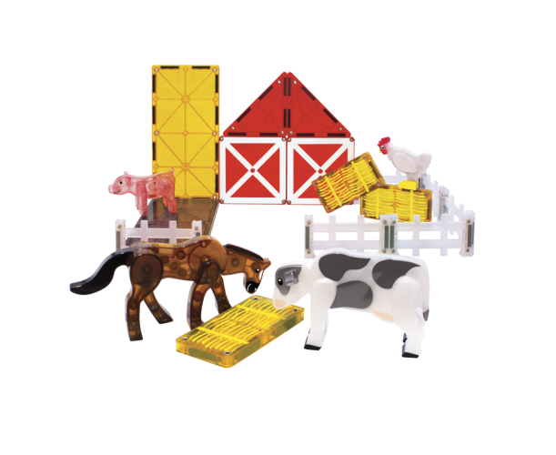 Magnetická stavebnica Magna Tiles Farm Animals 25 dielov
