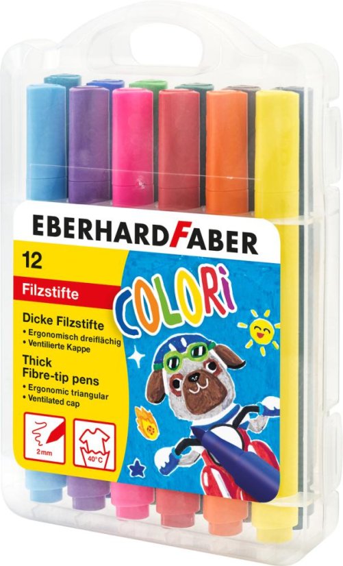 Fixky pre deti Colori Jumbo set 12 farebné