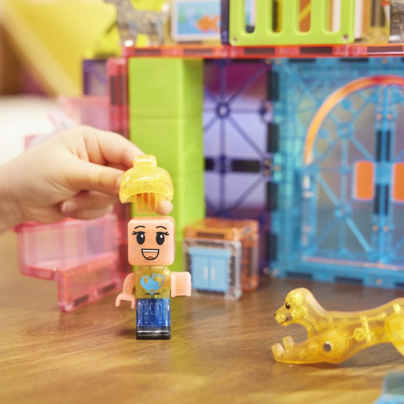 Magnetická stavebnice Magna Tiles Pet Playhouse 50 dílů
