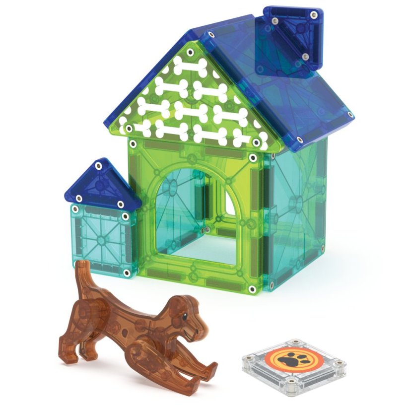 Magnetická stavebnica Magna Tiles Dog House 13 dielov