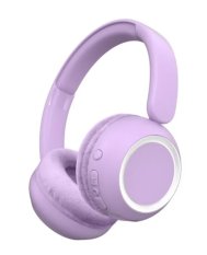 Bezdrôtové detské slúchadlá s podsvietením Purple