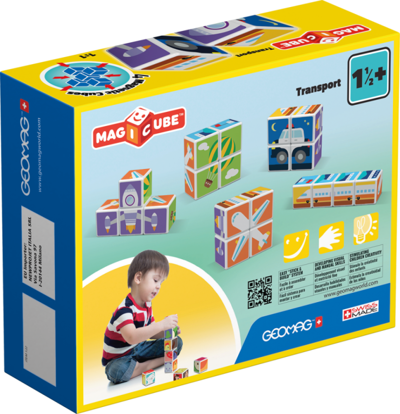 Magicube Transport - Magnetické kocky Doprava 4 diely