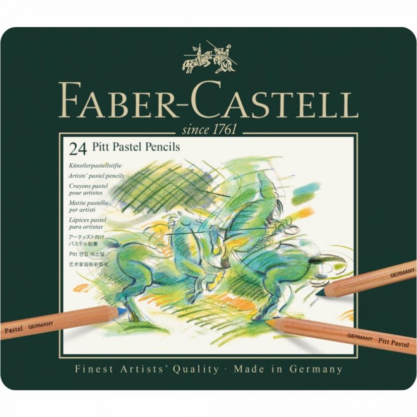 Pastel v ceruzke Pitt Pastel  24 farieb v plechovej krabičke