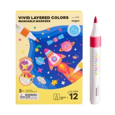 Smyvatelné Fixy Vivid Layered Colors 12 ks
