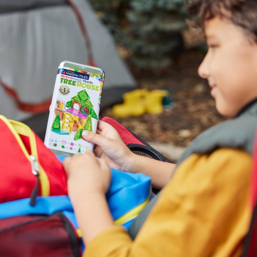 Magnetická stavebnica microMAGS Treehouse Travel Set 24 dielov
