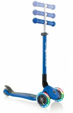 Trojkolesová Kolobežka Globber Primo Foldable Lights Navy Blue