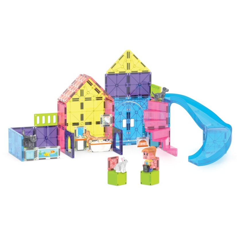 Magnetická stavebnice Magna Tiles Pet Playhouse 50 dílů