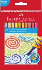 Vysúvacie voskovky Faber-Castell Twist -24 farieb