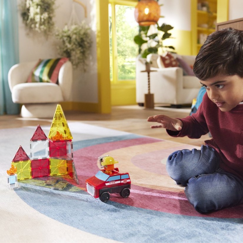 Magnetická stavebnice Magna Tiles Fire Rescue 27 dílů