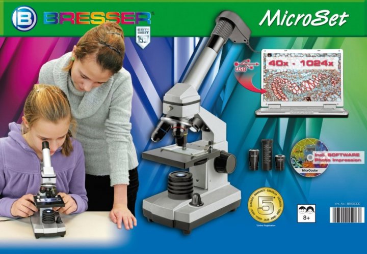 Mikroskop Bresser Junior 40-1024x USB balenie