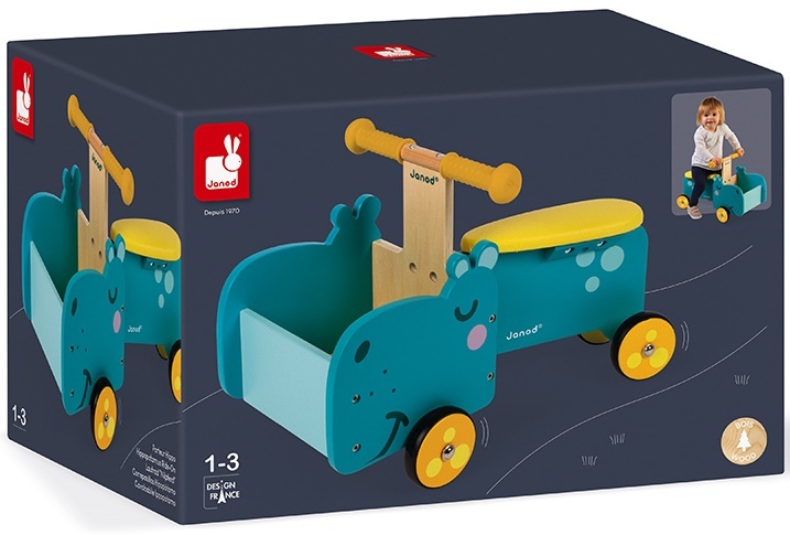 Dřevěné odrážedlo pro děti Hroch Janod