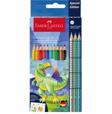Pastelky Dino Colour Grip set 10+3 Metallic