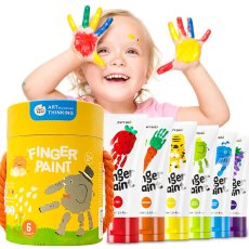 Prstové barvy pro děti 6 x 60 ml