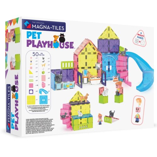 Magnetická stavebnice Magna Tiles Pet Playhouse 50 dílů