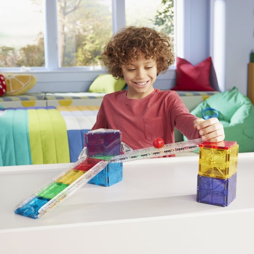 Magnetická stavebnica Magna Tiles Rail Racers 33 dielov