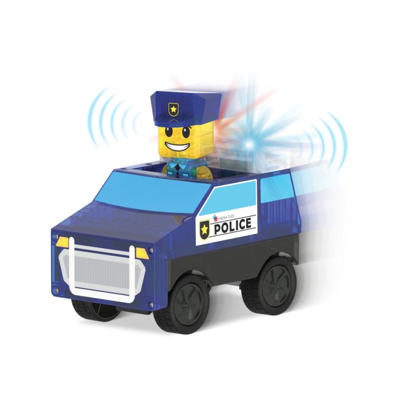 Magnetická stavebnica Magna Tiles Policajná stanica 35 dielov