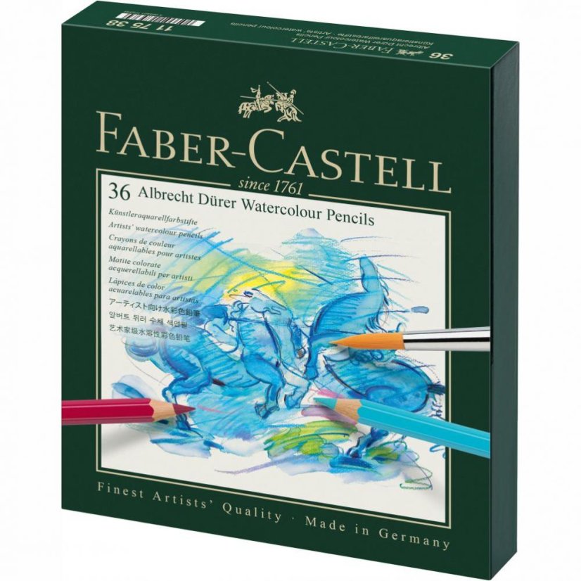 Akvarelové pastelky Faber-Castell A. Dürer – sada 36 ks ve Studio boxu