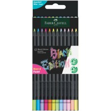 Pastelky Black Edition Neon & Pastel set  12 barev