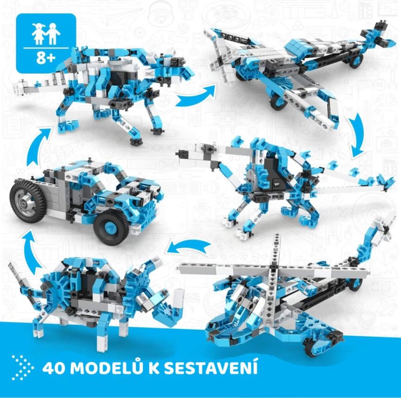 Stavebnice Engino Creative engineering 40 in 1 motorized