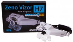 Náhlavná lupa Zeno Vizor H7 - detail s krabicou