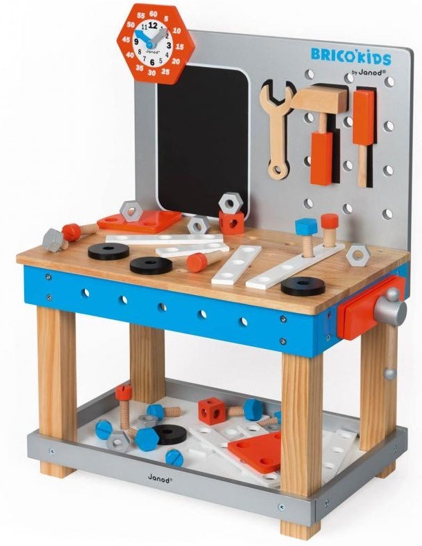Janod BricoKids Dětská dílna s nářadím 40 ks