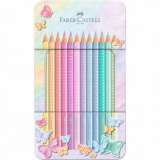 Pastelky Sparkle – set 12 farebných pasteliek v plechovej krabičke