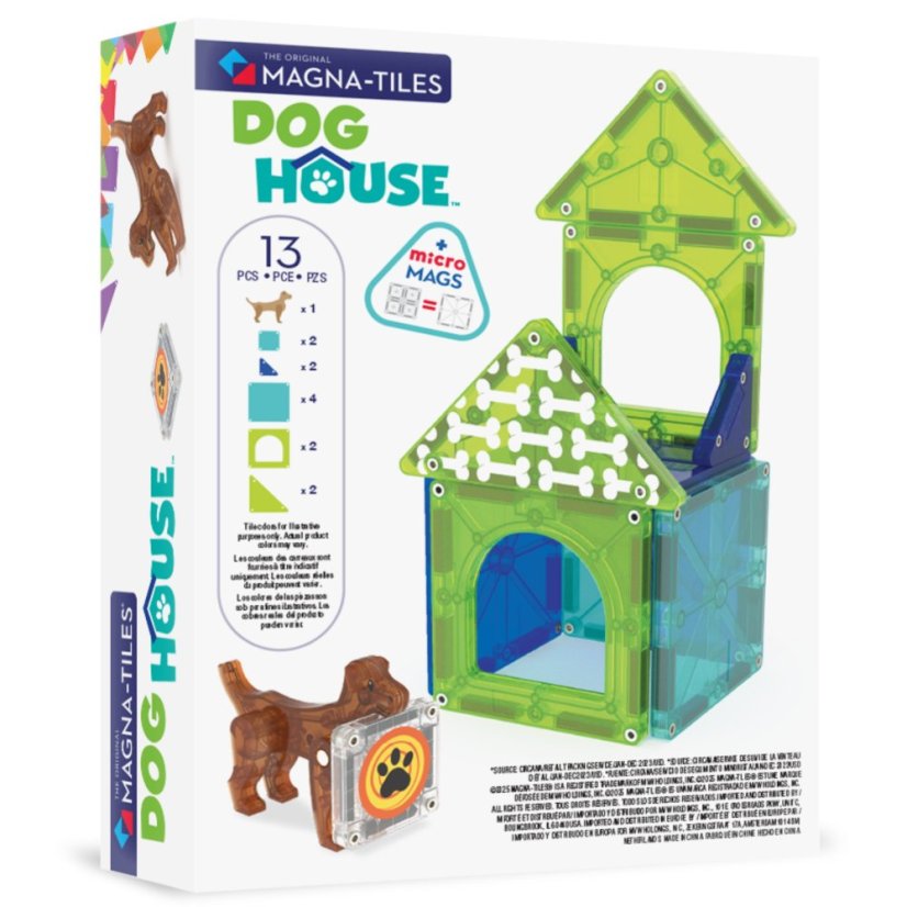 Magnetická stavebnica Magna Tiles Dog House 13 dielov